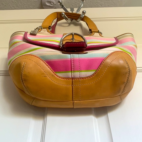 Coach Soho Striped Satchel - Picture 11 of 11